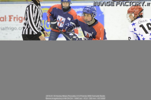 2015-01-18 Hockey Milano Rossoblu U12-Pinerolo 0858 Samuele Basile